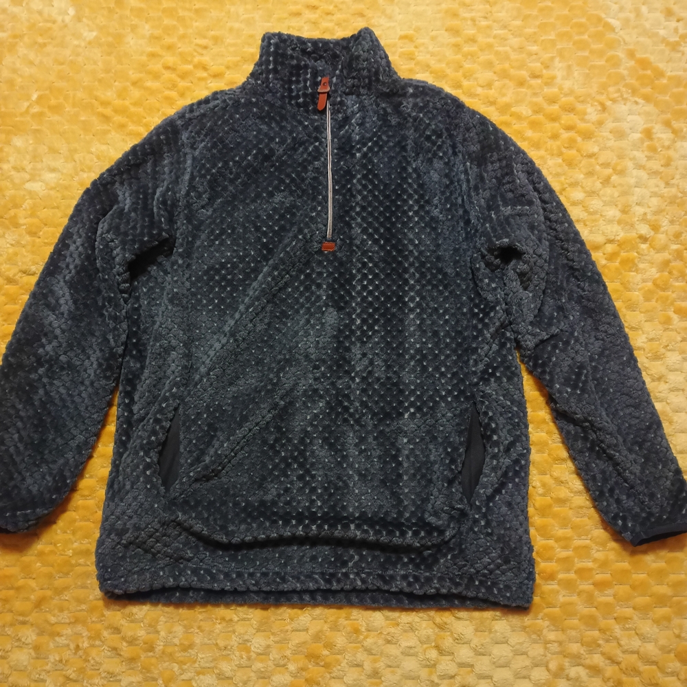 Black Cowl Neck Sweater with Textured Pattern